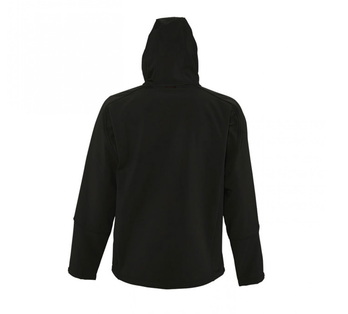 Men's hooded softshell jacket